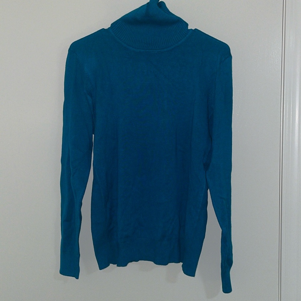 NWT Joseph A Teal Turtleneck.  Size: L